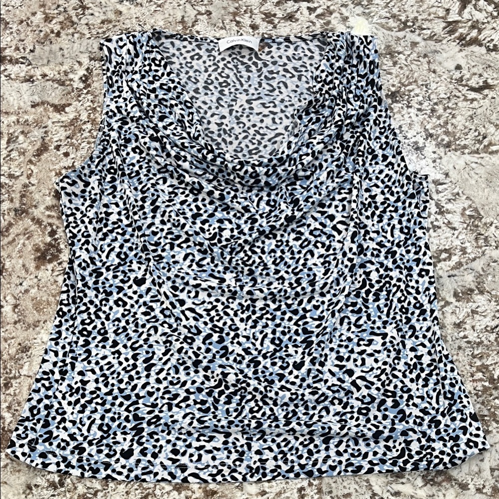 Leopard Print Sleeveless Top